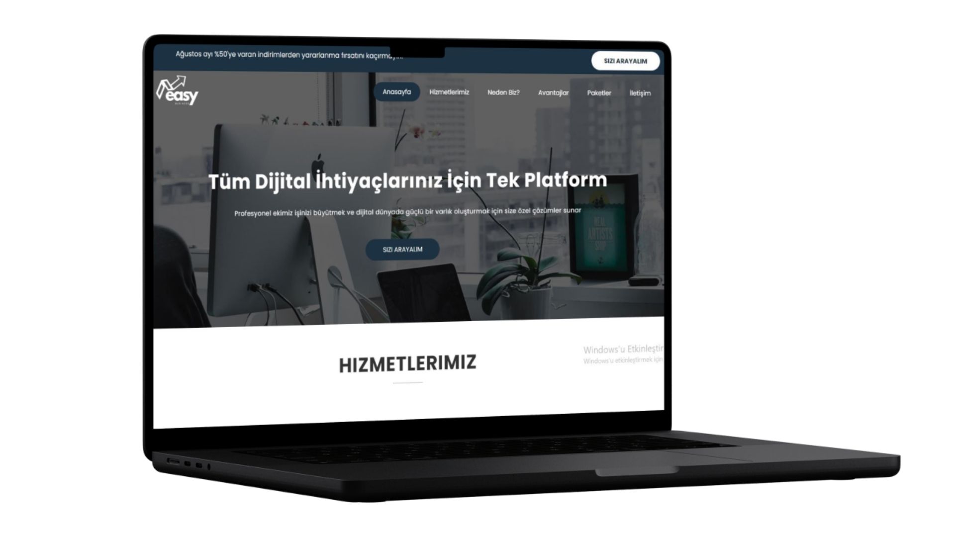 EasyBusiness – Ajans Tanıtım Web Sitesi